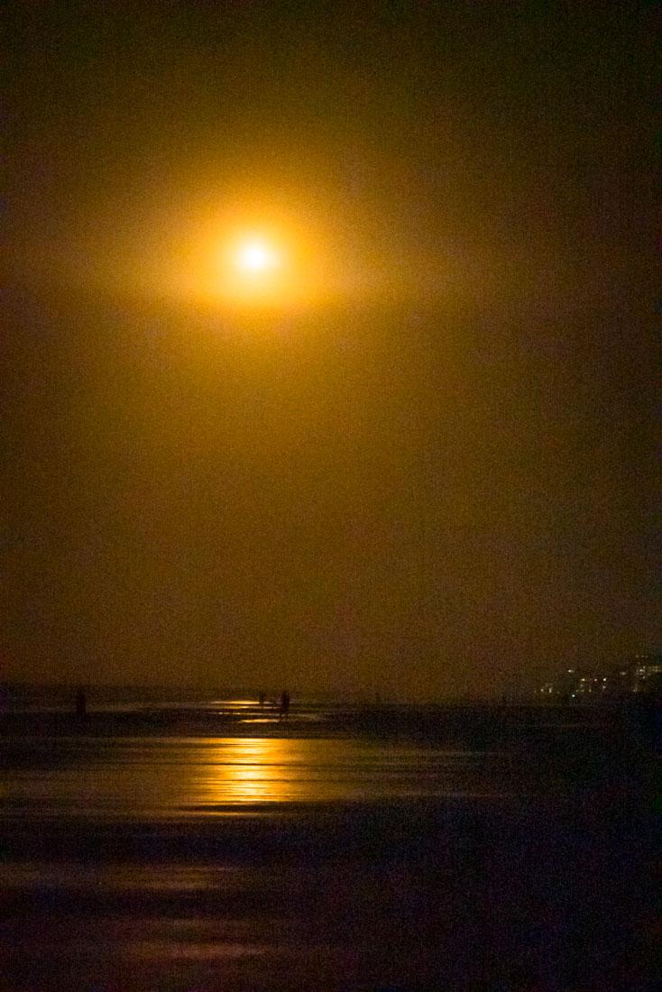 Rocket launch viewed from New Smyrna Beach